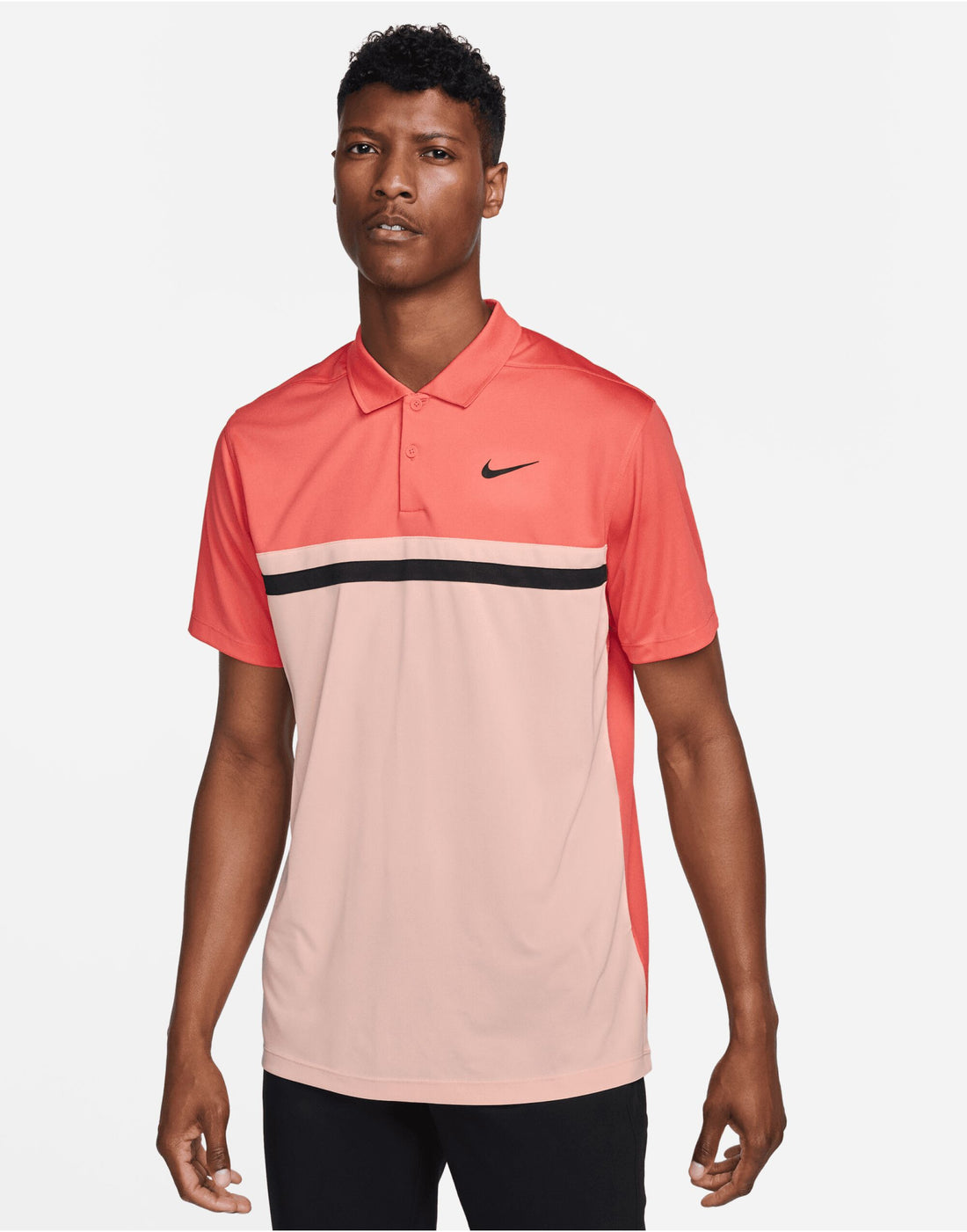Nike Dri FIT Victory Colourblock Polo DH0845 - Magic Ember Arctic Orange Black - Customisable Polos