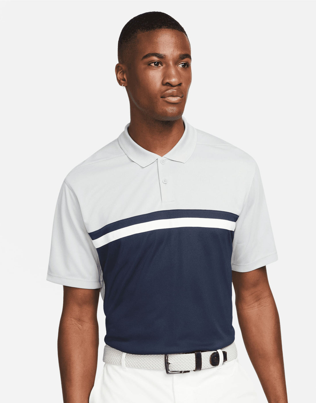 Nike Victory Colourblock Polo DH0849 - Light Smoke Grey Obsidian - Customisable Polos