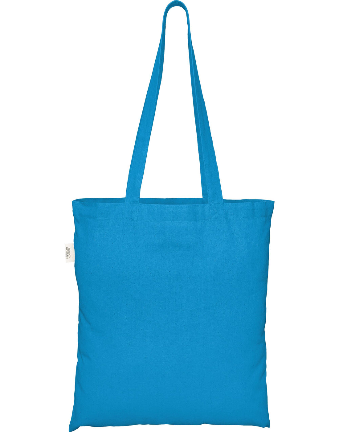 EcoTote 100% Recycled Cotton Tote Bag ECO001 - Light Blue O S - Customisable Bags