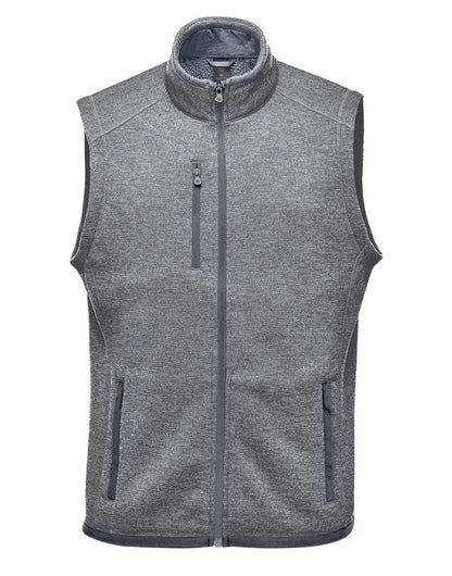 Stormtech Mens Avalanche FZ Fleece Vest 1 - Granite Heather - Customisable Outerwear
