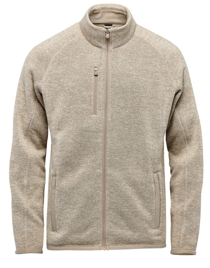 Stormtech Mens Avalanche FZ Fleece Jacket 1 - Oatmeal Heather - Customisable Outerwear