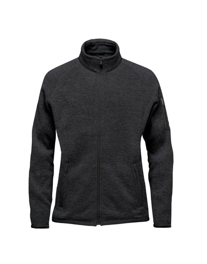 Stormtech Ladies Avalanche FZ Fleece Jacket 1w - Black Heather - Customisable Outerwear