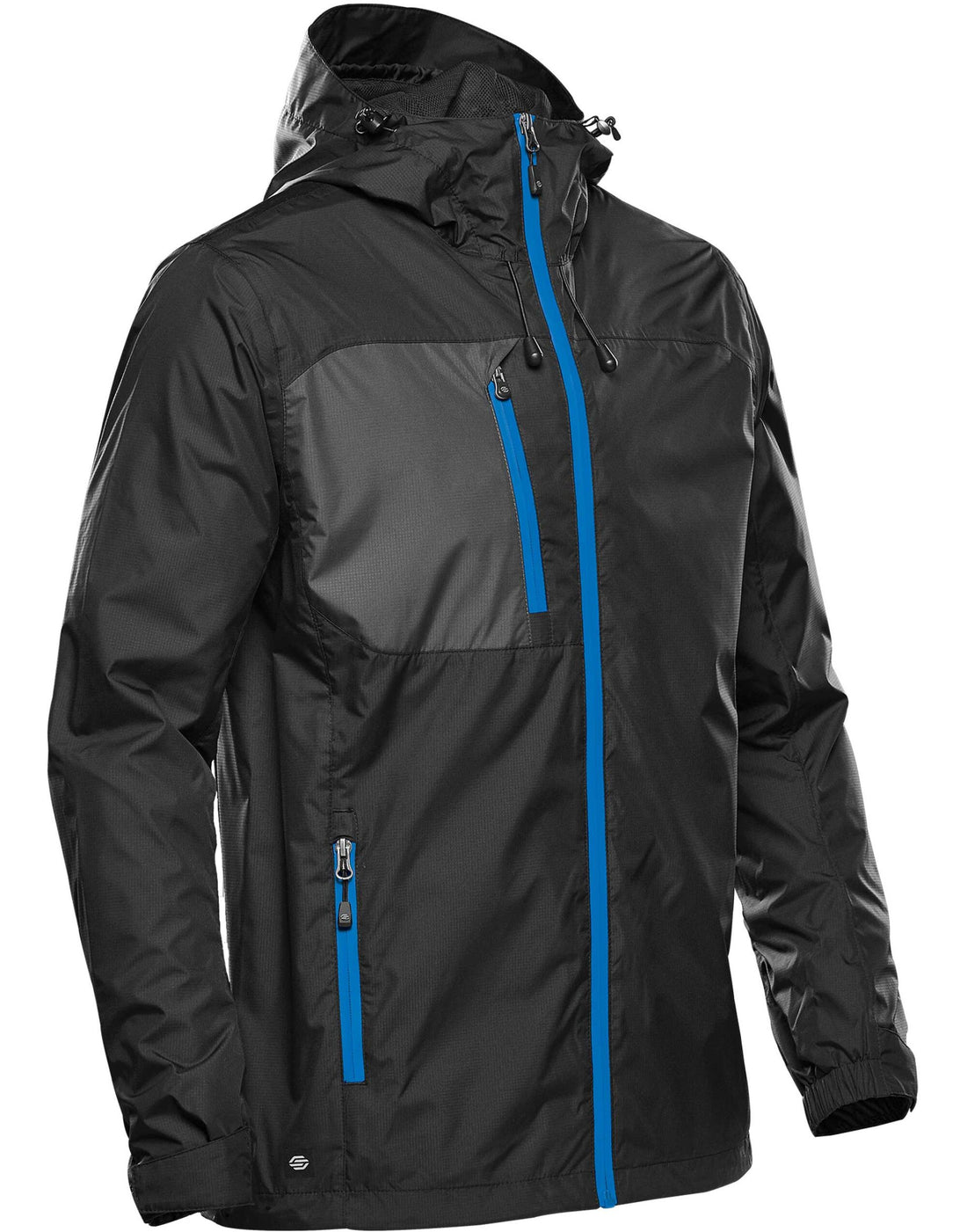Stormtech Mens Olympia Shell gxj - Black Azure Blue - Customisable Jacket