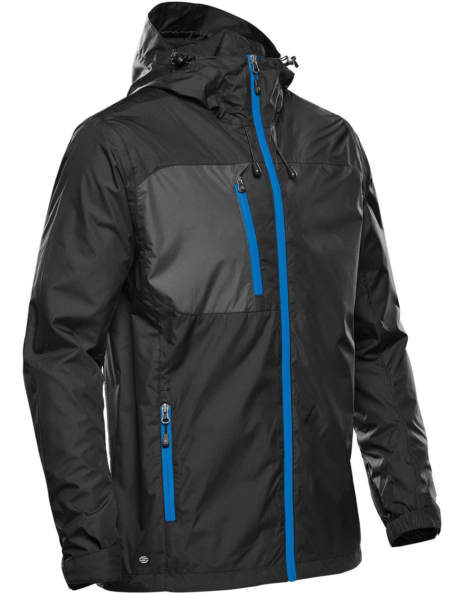 Stormtech Mens Olympia Shell gxj - Black Azure Blue - Customisable Jacket