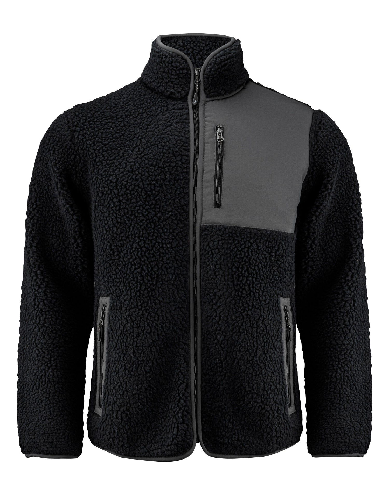 James Harvest Kingsley Sherpa Fleece har2111500 - Black - Customisable Outerwear