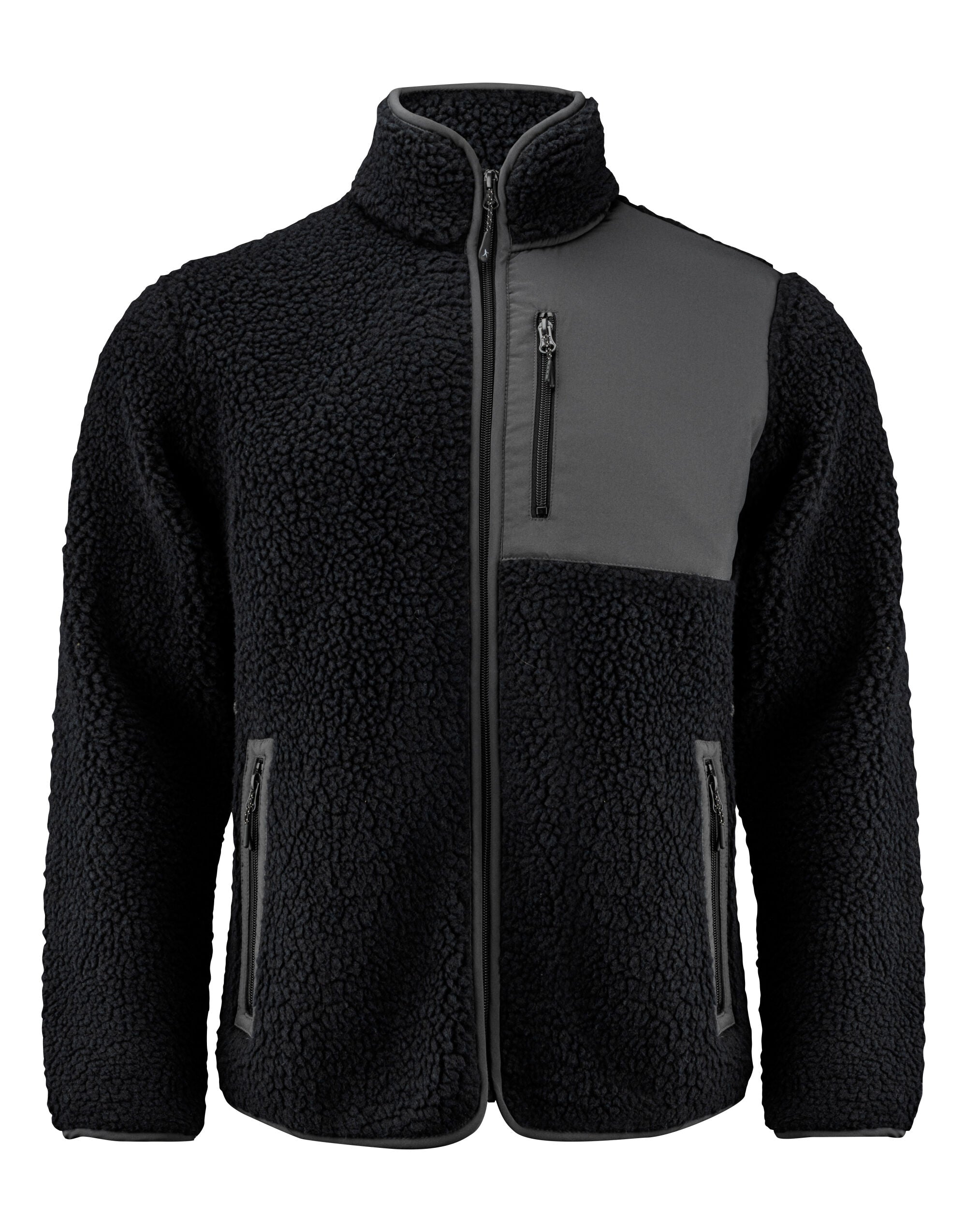 James Harvest Kingsley Sherpa Fleece har2111500 - Black - Customisable Outerwear