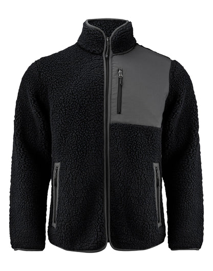 James Harvest Kingsley Sherpa Fleece har2111500 - Black - Customisable Outerwear
