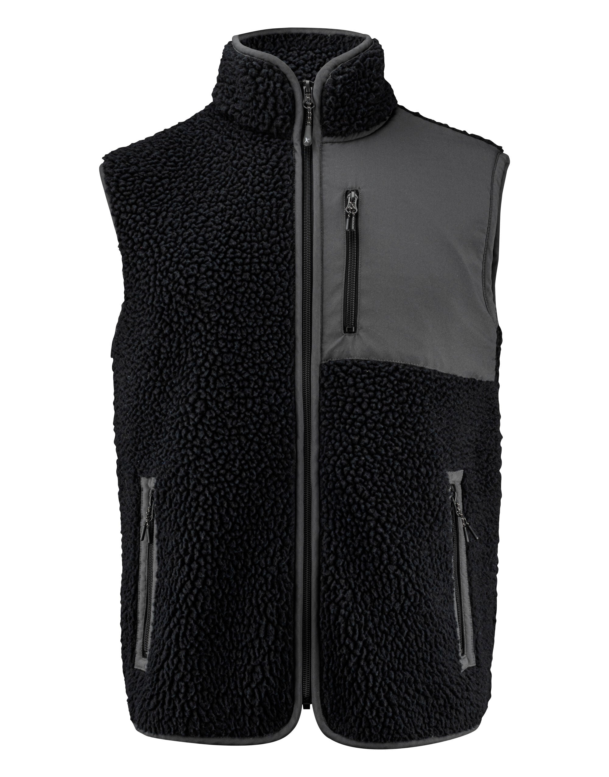 James Harvest Kingsley Fleece Vest har2111501 - Black - Customisable Outerwear