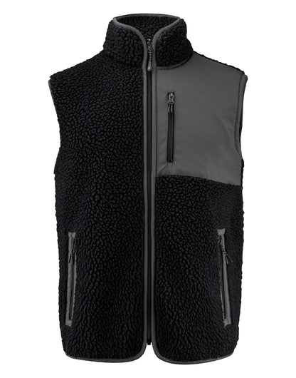 James Harvest Kingsley Fleece Vest har2111501 - Black - Customisable Outerwear