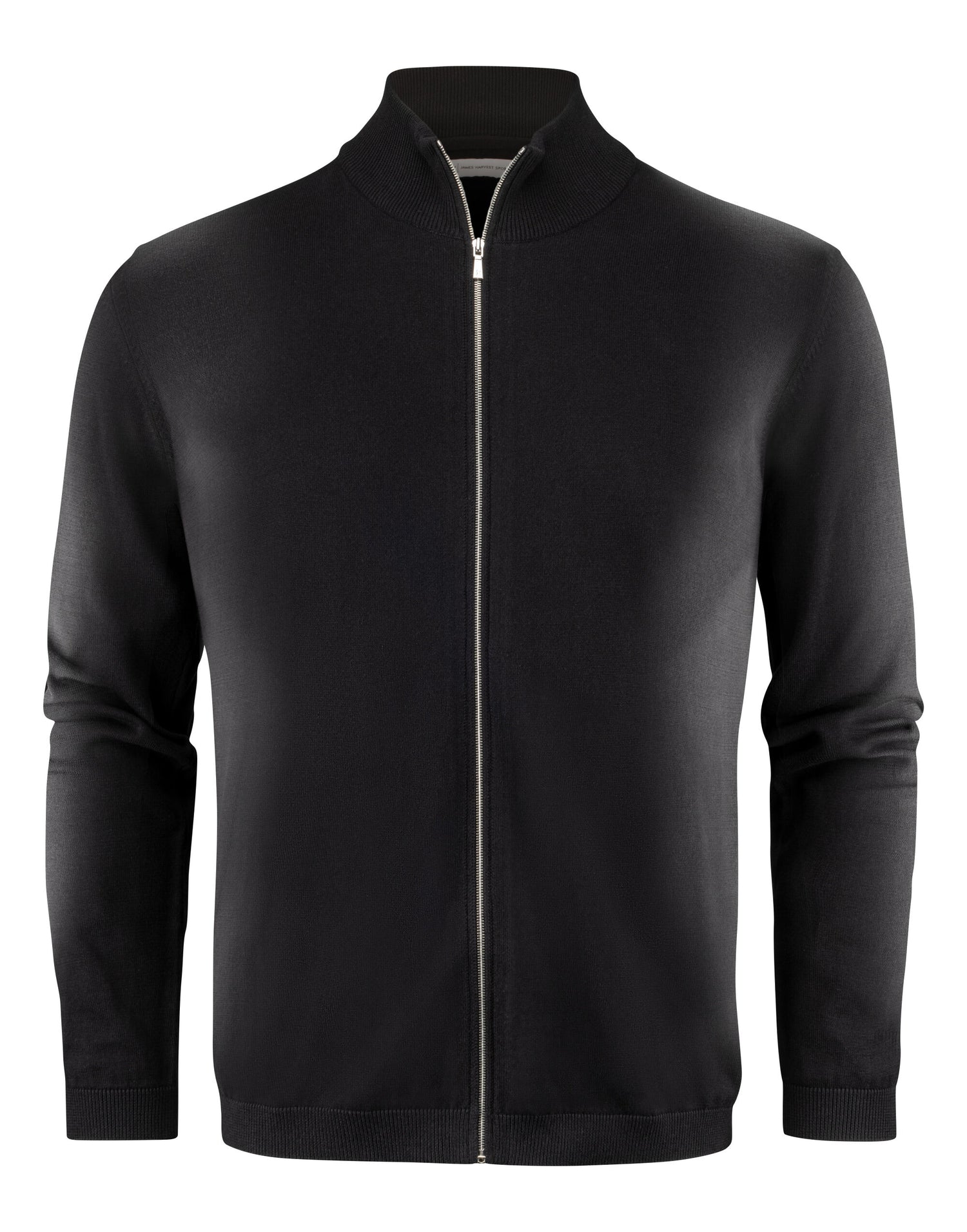 James Harvest Ashland Knitted Cardigan har2112514 - Black - Customisable Knitwear