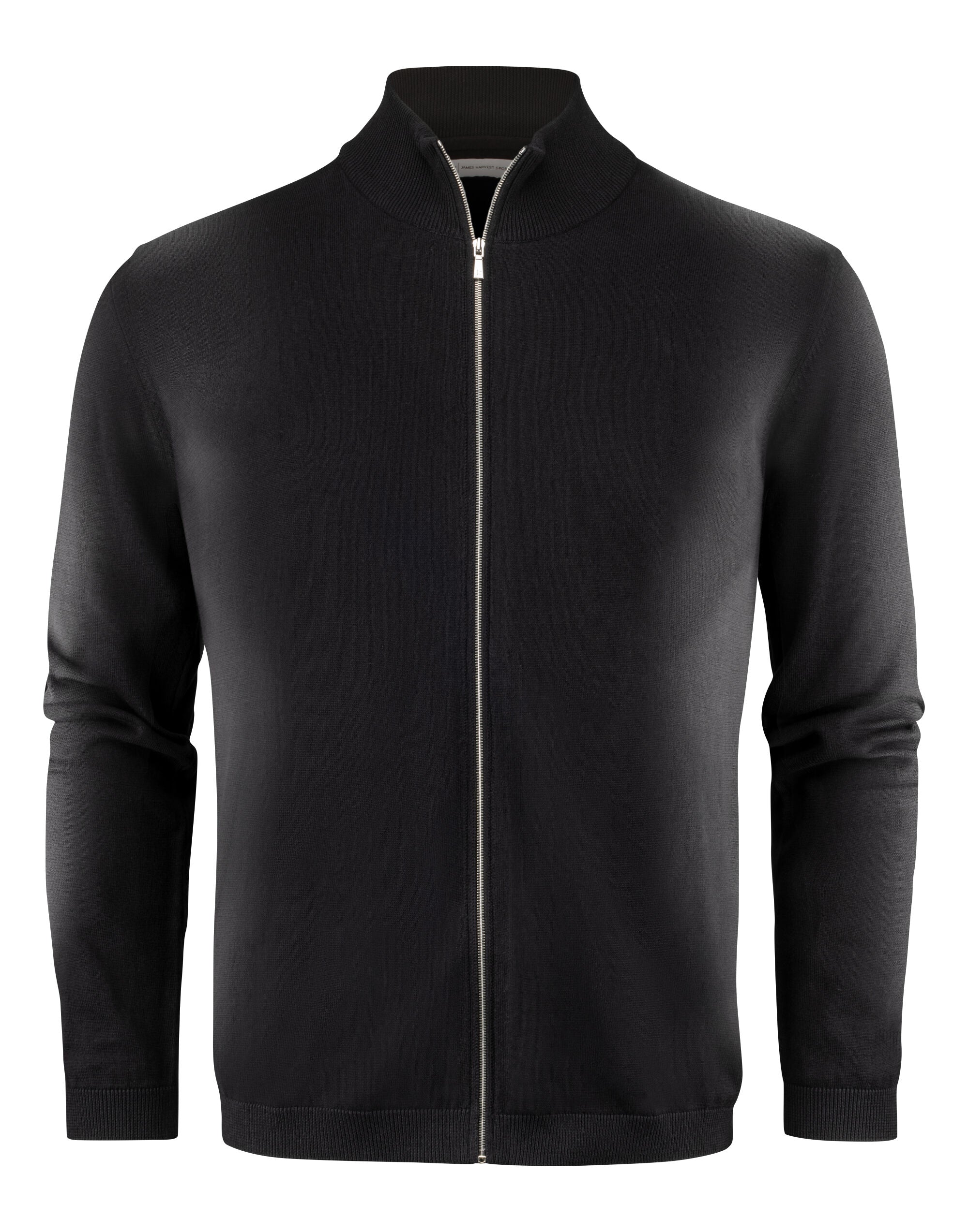 James Harvest Ashland Knitted Cardigan har2112514 - Black - Customisable Knitwear