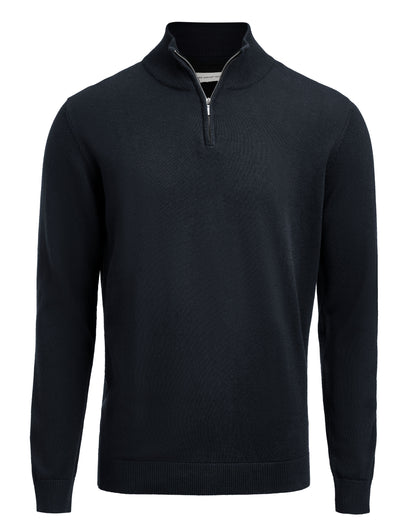 James Harvest Ashland 1/2 Zip Sweater HAR2112515 - Navy - Customisable Sweatshirts