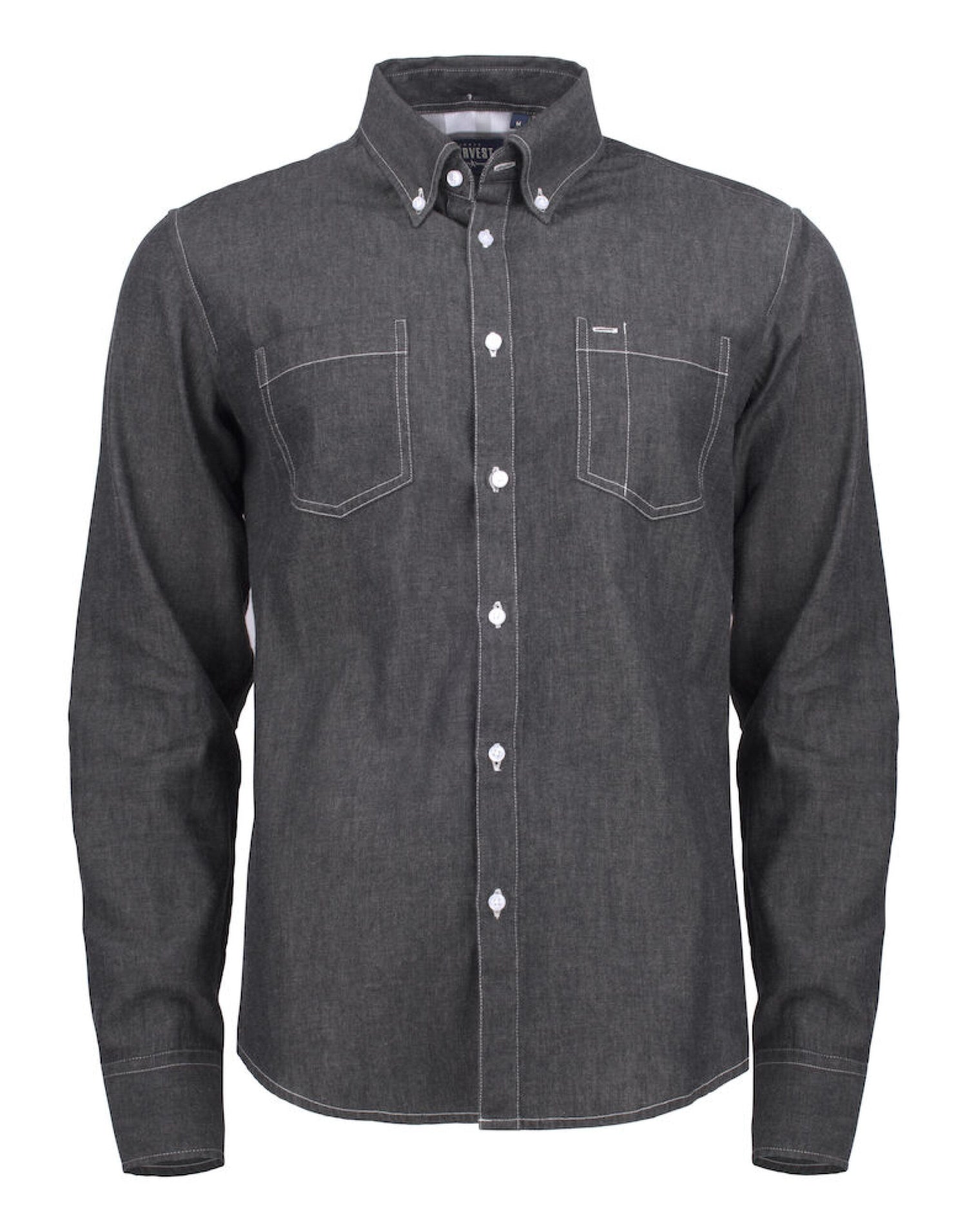 James Harvest Jupiter Denim Look Shirt HAR2113035 - - Customisable Shirts