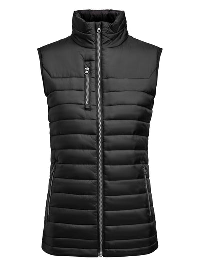 James Harvest Ladies Meadows Vest HAR2121053 - Black - Customisable Hoodies
