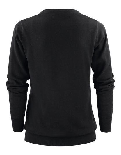 James Harvest Ashland V Neck Ladies Knit HAR2122505 - Black - Customisable Sweatshirts