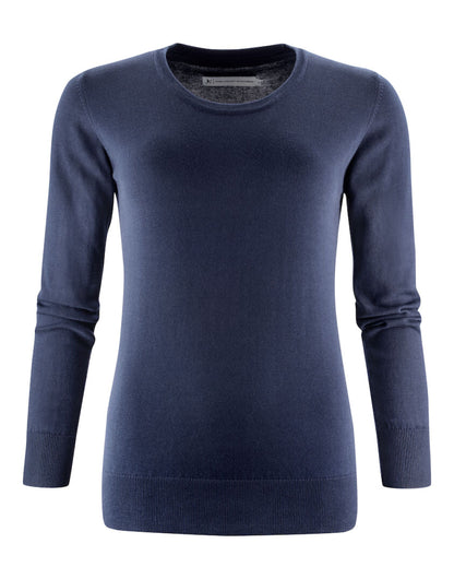 James Harvest Ashland U Neck Ladies Knit HAR2122509 - Navy - Customisable Sweatshirts