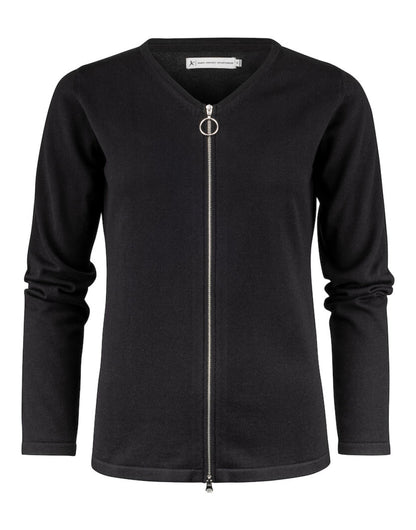 James Harvest Ladies Knitted Cardigan har2122511 - Black - Customisable Knitwear