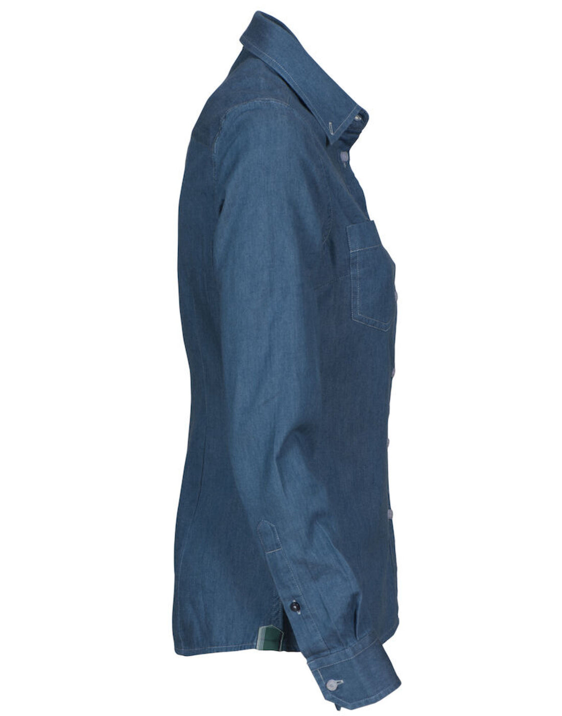 James Harvest Ladies Jupiter Shirt HAR2123025 - Blue Denim - Customisable Shirts