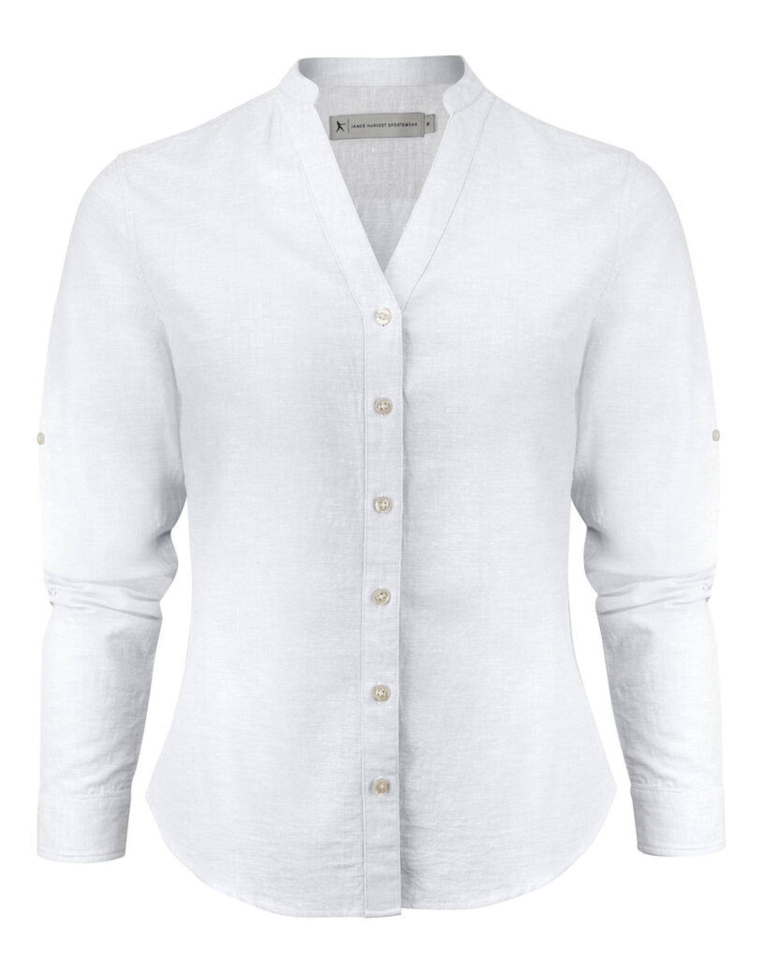 James Harvest Townsend Ladies Shirt HAR2123032 - White - Customisable Shirts