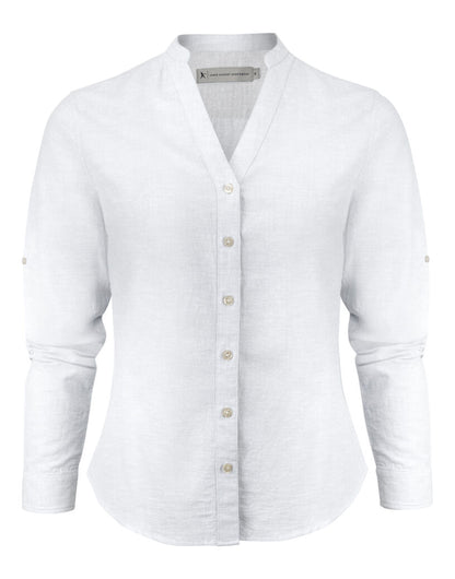 James Harvest Townsend Ladies Shirt HAR2123032 - White - Customisable Shirts