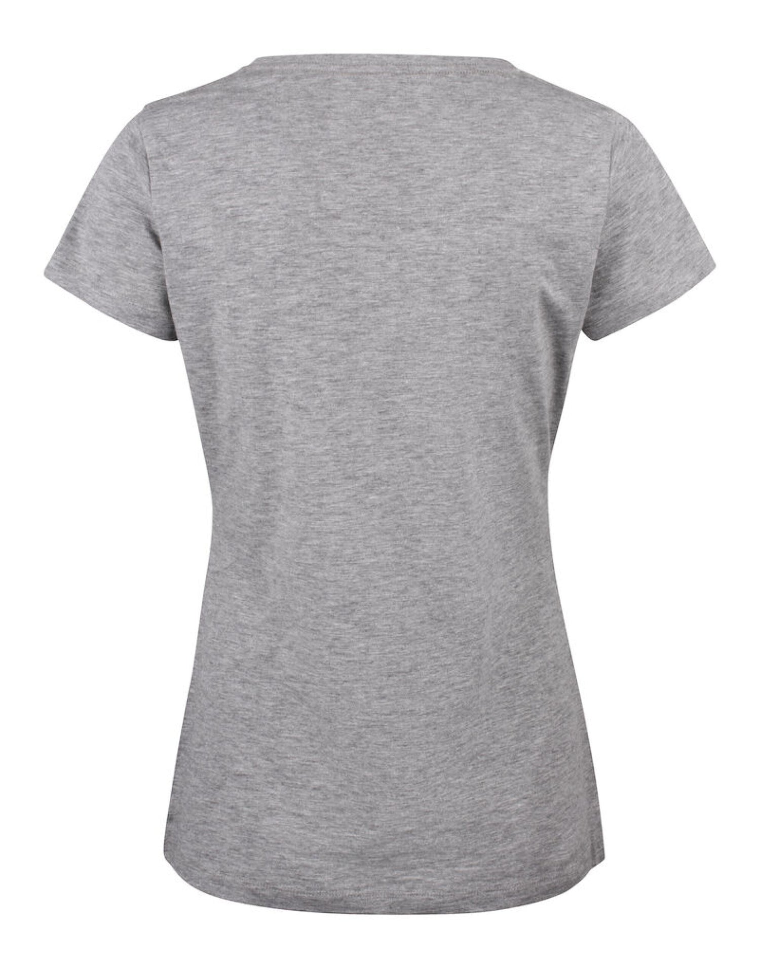 James Harvest Whailford V-Neck Ladies T HAR2124006 - Grey Melange - Customisable Polos