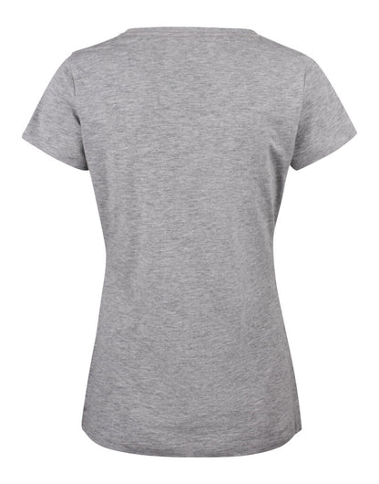James Harvest Whailford V-Neck Ladies T HAR2124006 - Grey Melange - Customisable Polos