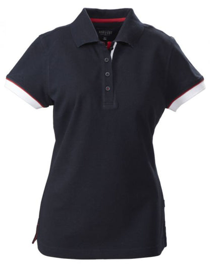 James Harvest Ladies Antreville Polo HAR2125025 - Navy - Customisable Polos