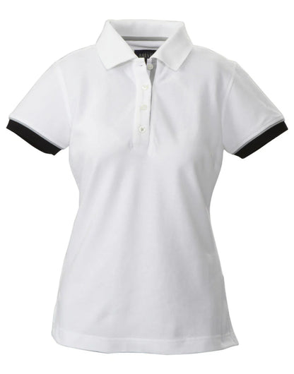 James Harvest Ladies Antreville Polo HAR2125025 - White - Customisable Polos