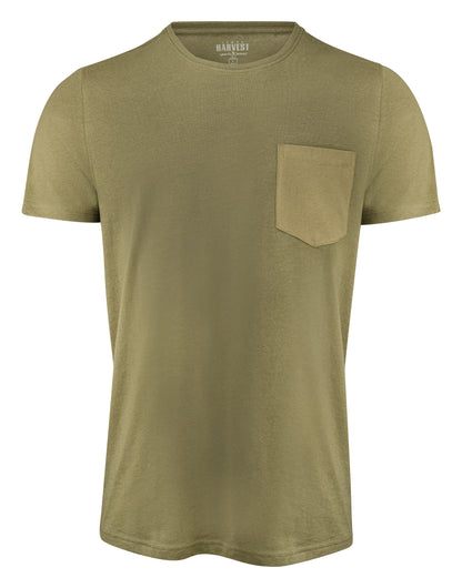 James Harvest Walcott T Shirt HAR2134020 - Moss Green - Customisable T-Shirts
