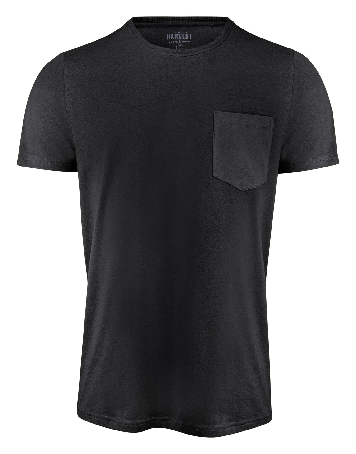 James Harvest Walcott T Shirt HAR2134020 - Black - Customisable T-Shirts