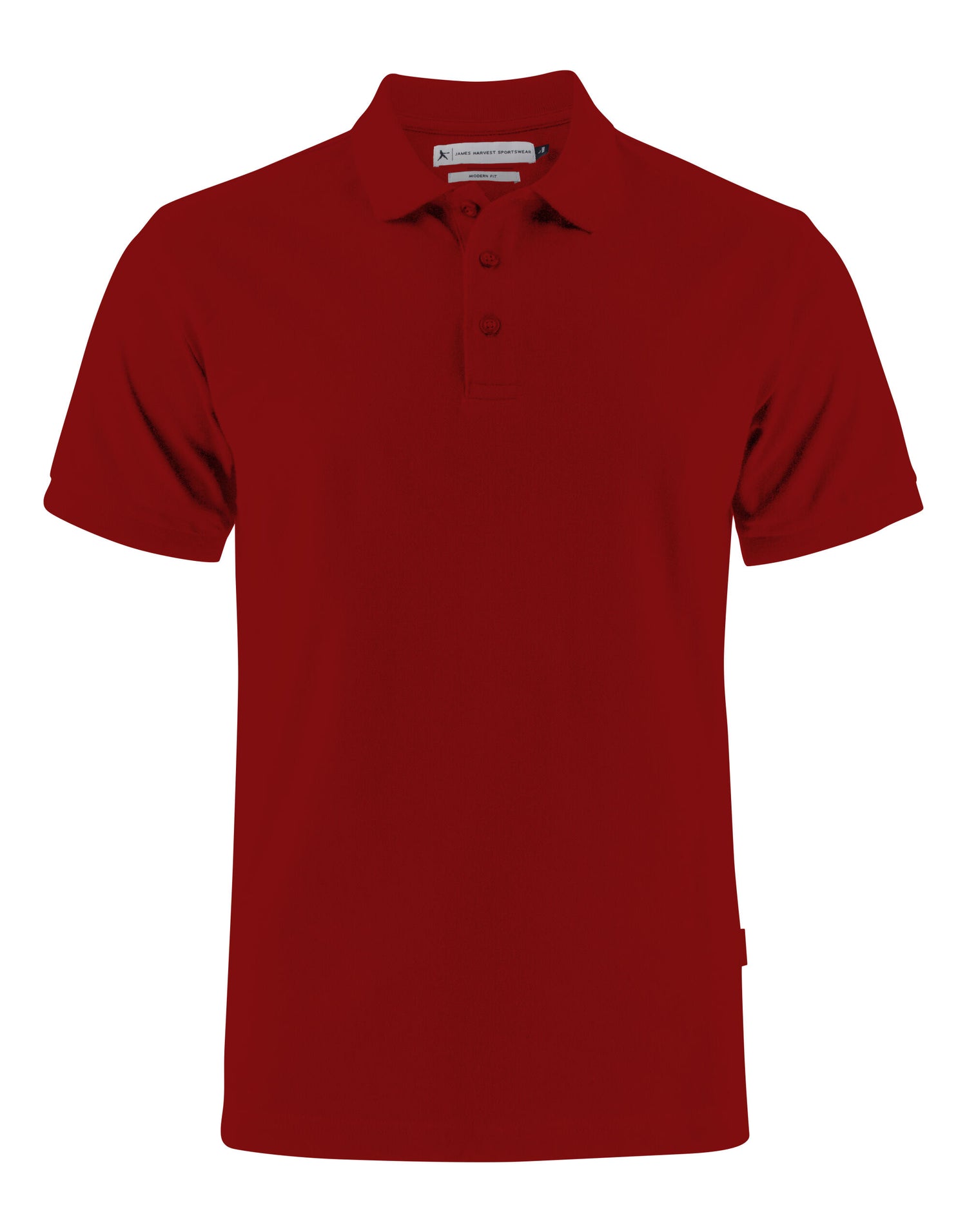 James Harvest Neptune Regular Polo HAR2135031 - Dark Red - Customisable Polos