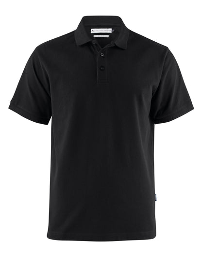 James Harvest Neptune Regular Polo HAR2135031 - Black - Customisable Polos
