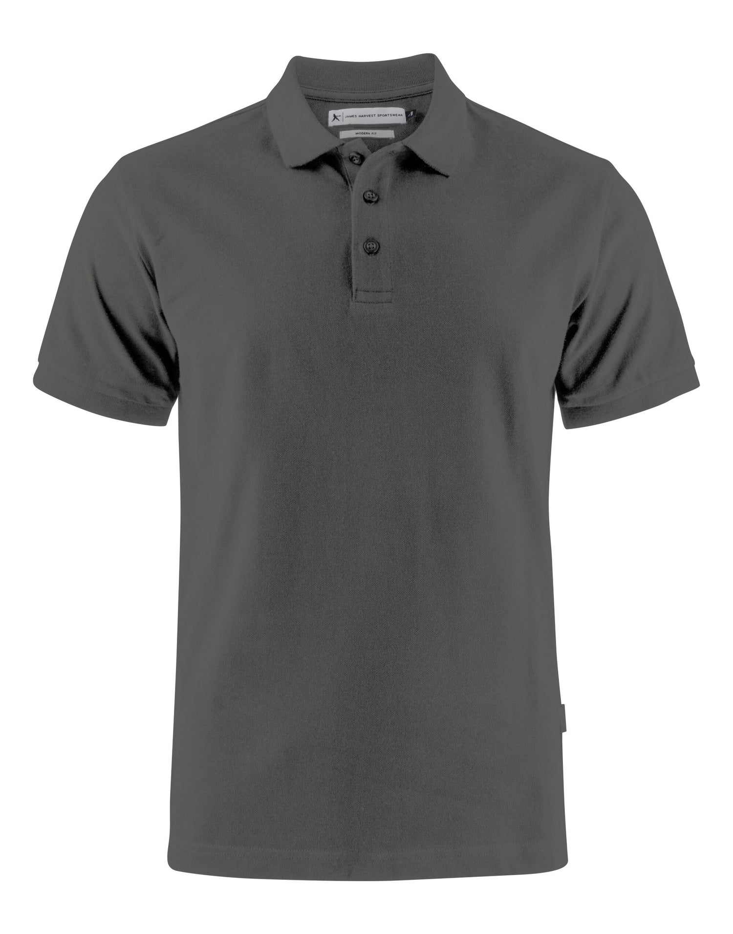 James Harvest Neptune Regular Polo HAR2135031 - Anthracite - Customisable Polos
