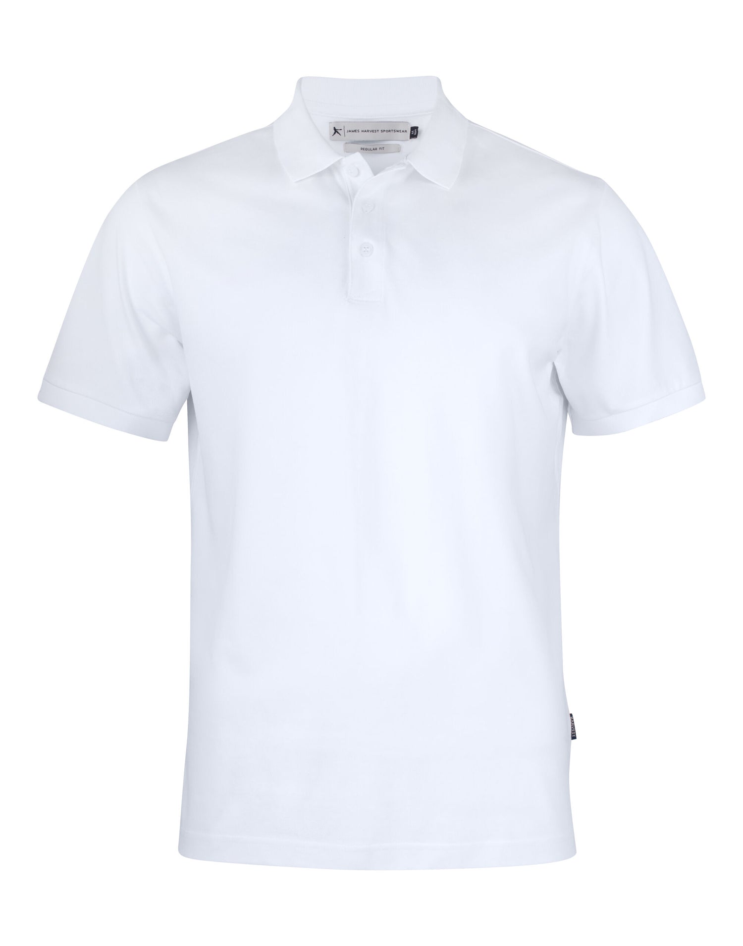 James Harvest Sunset Regular Polo HAR2135033 - White - Customisable Polos
