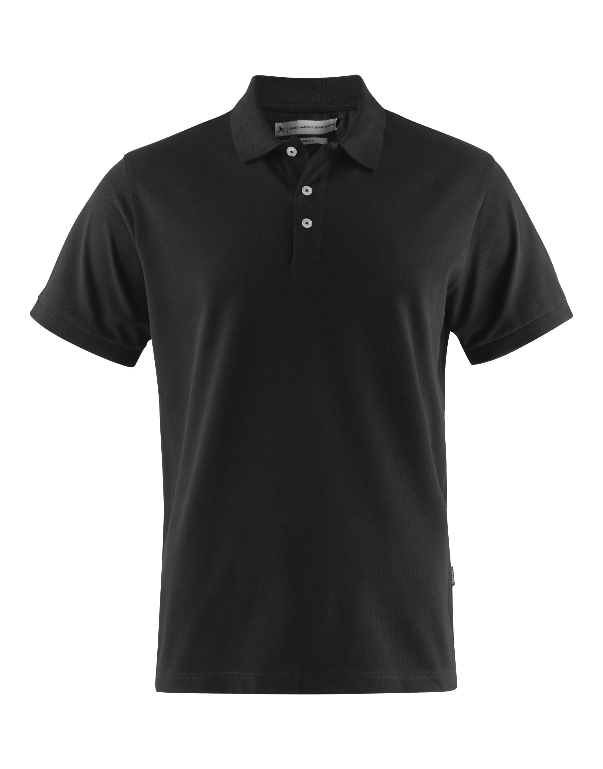 James Harvest Sunset Modern Polo HAR2135034 - Black - Customisable Polos