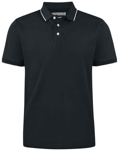 James Harvest Greenville Regular Polo HAR2135035 - Black - Customisable Polos