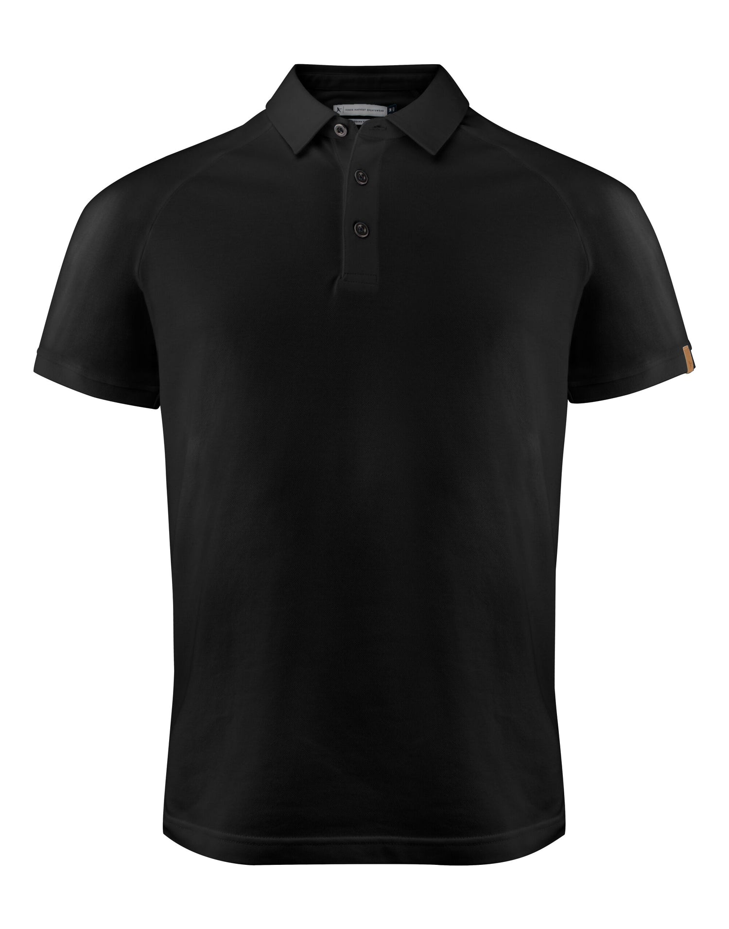 James Harvest Brookings Regular Polo HAR2135037 - Black - Customisable Polos