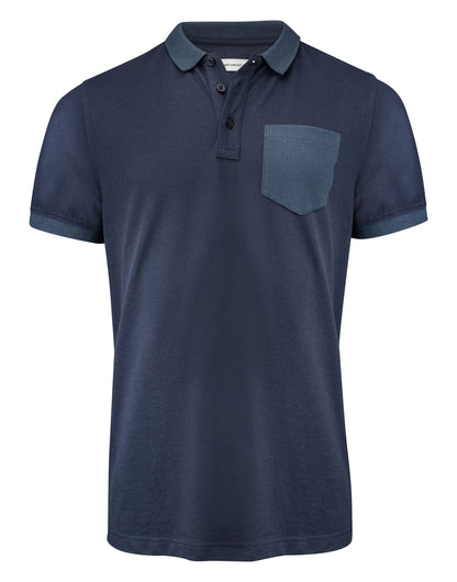 James Harvest Pinedale Pique Polo HAR2135040 - Navy - Customisable Polos