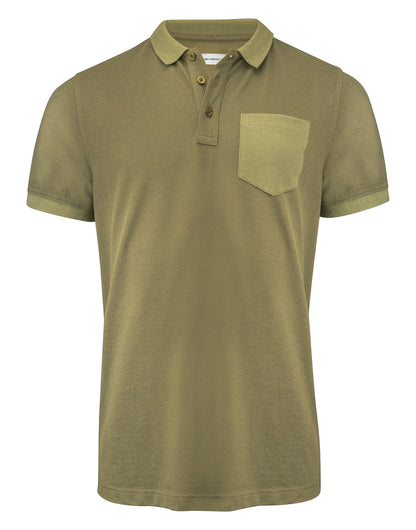 James Harvest Pinedale Pique Polo HAR2135040 - Moss Green - Customisable Polos