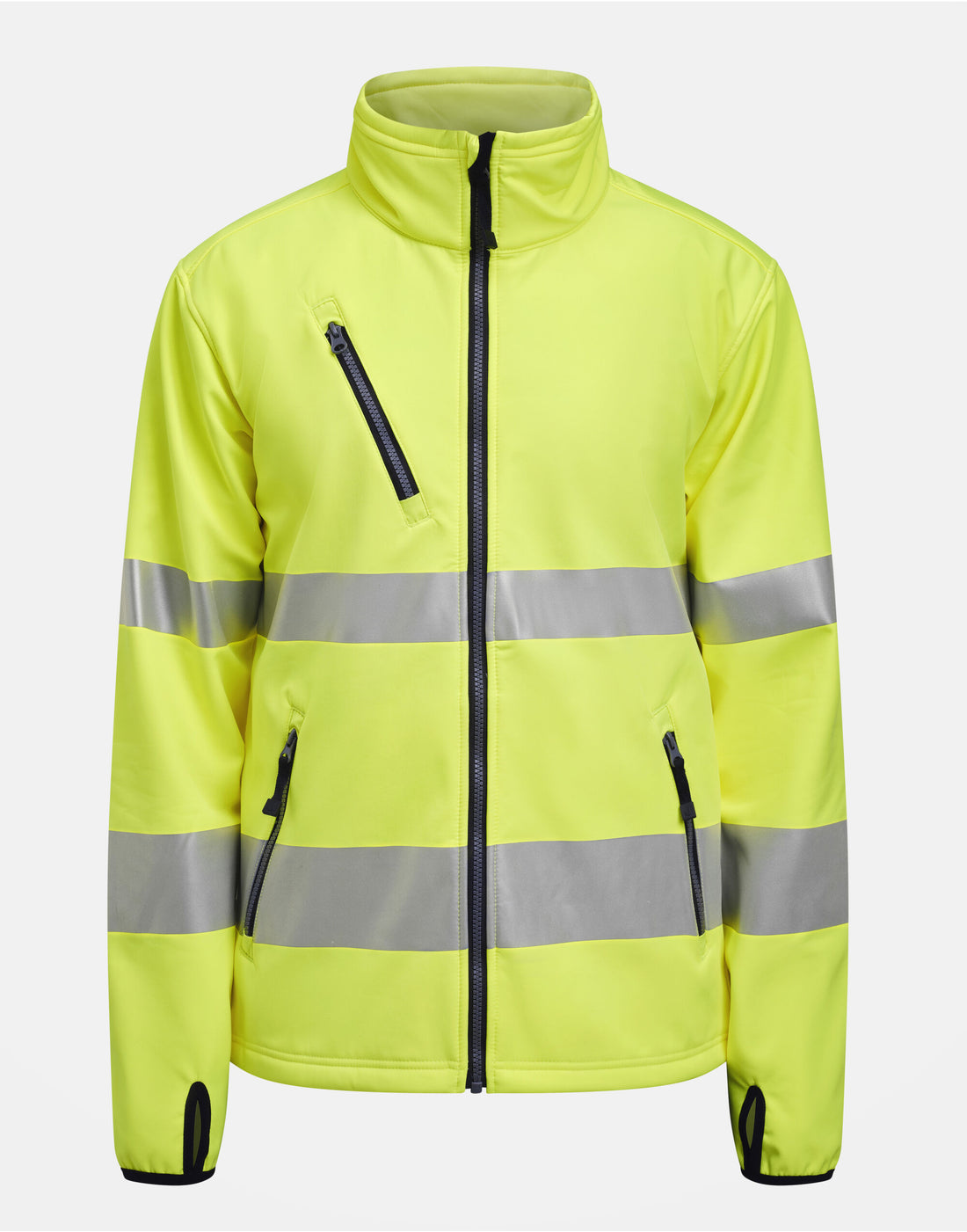 Jobman Softshell Jacket Hi-Vis JM1202 - Yellow - Customisable Hi-Vis Jackets