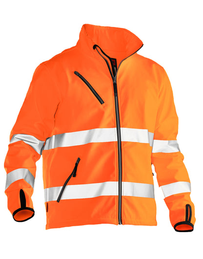 Jobman Softshell Jacket Hi-Vis JM1202 - Orange - Customisable Hi-Vis Jackets