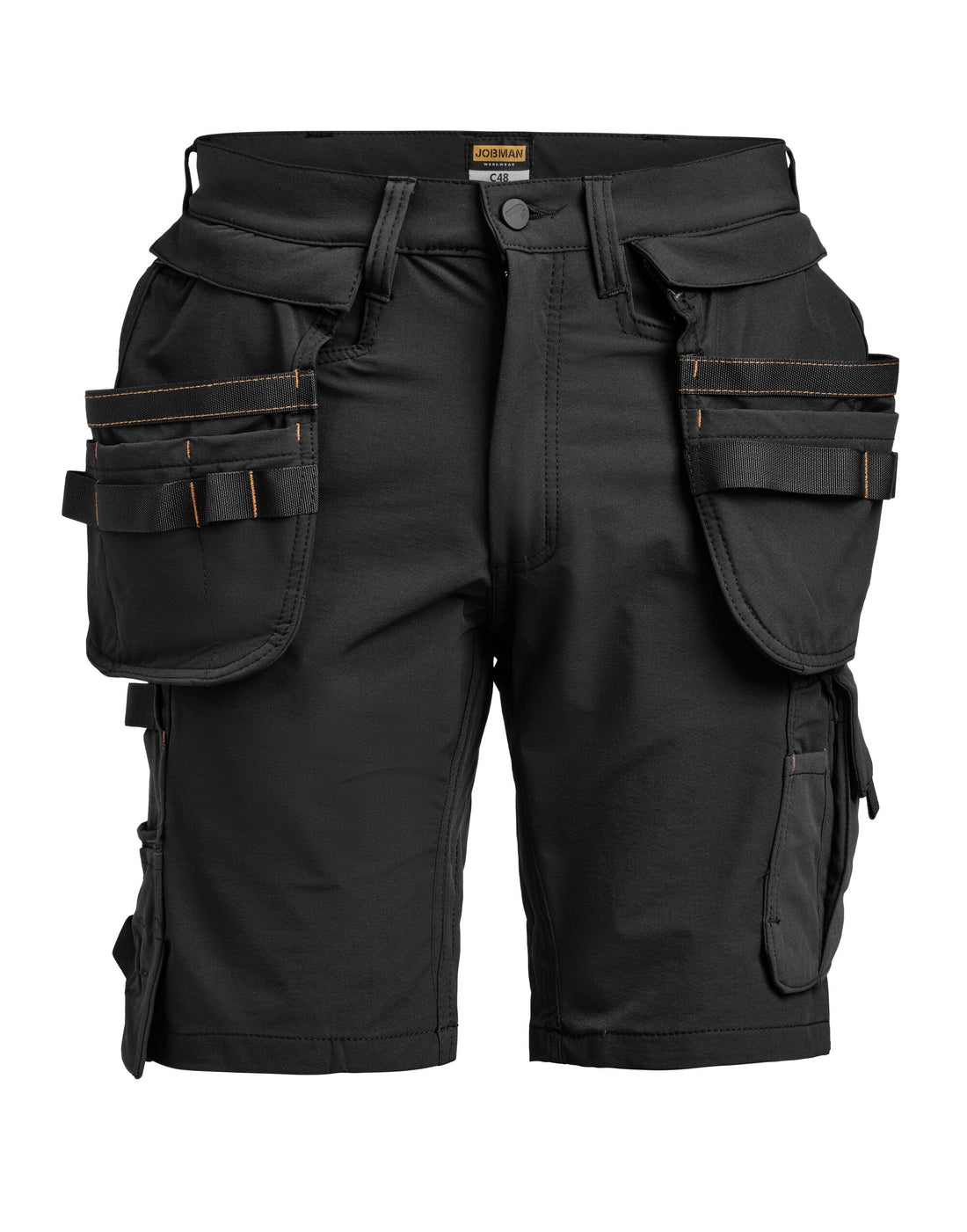 Jobman Craftsman Shorts 4-Way Stretch JM2397 - Black - Customisable Shorts
