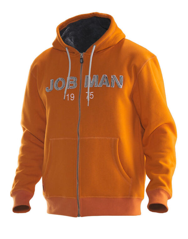Jobman Mens Vintage Hoodie Lined JM5154 - - Customisable Hoodies