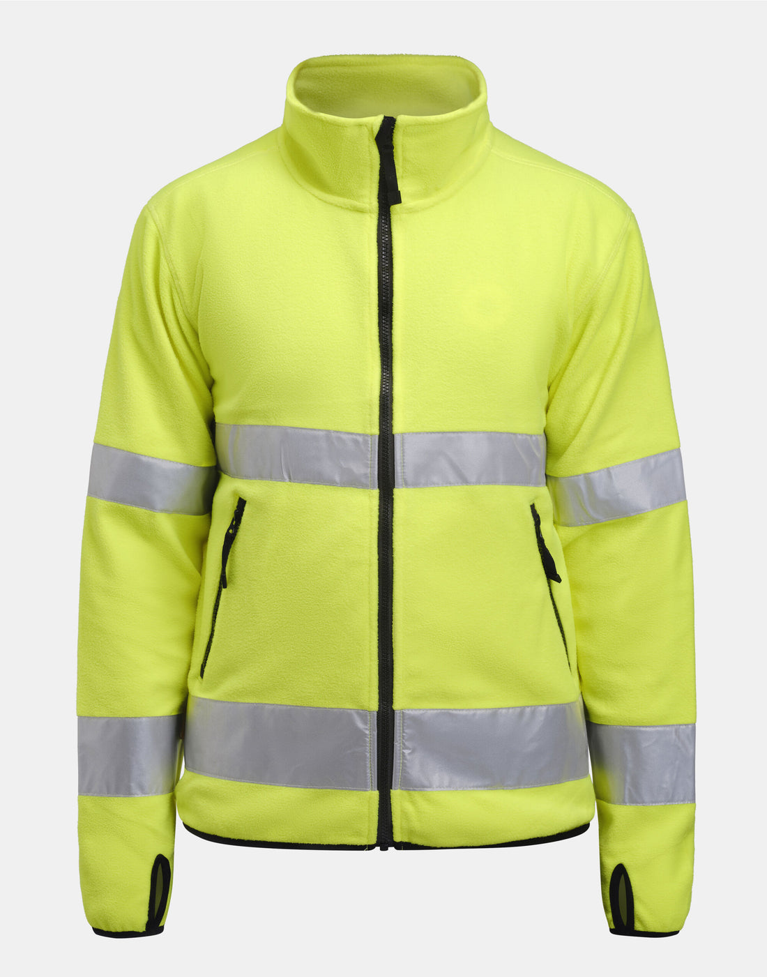 Jobman Fleece Jacket Hi-Vis JM5502 - Yellow - Customisable Hi-Vis Jackets