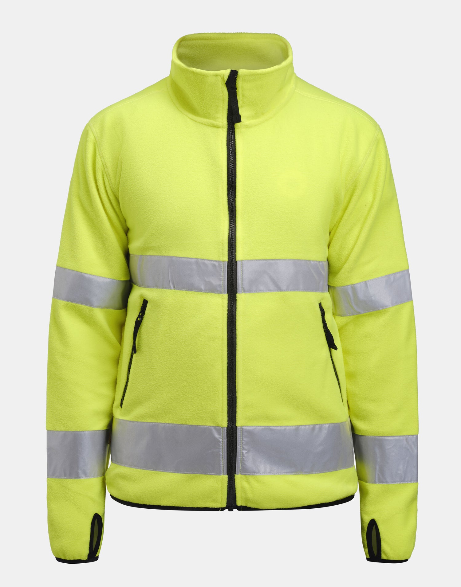 Jobman Fleece Jacket Hi-Vis JM5502 - Yellow - Customisable Hi-Vis Jackets