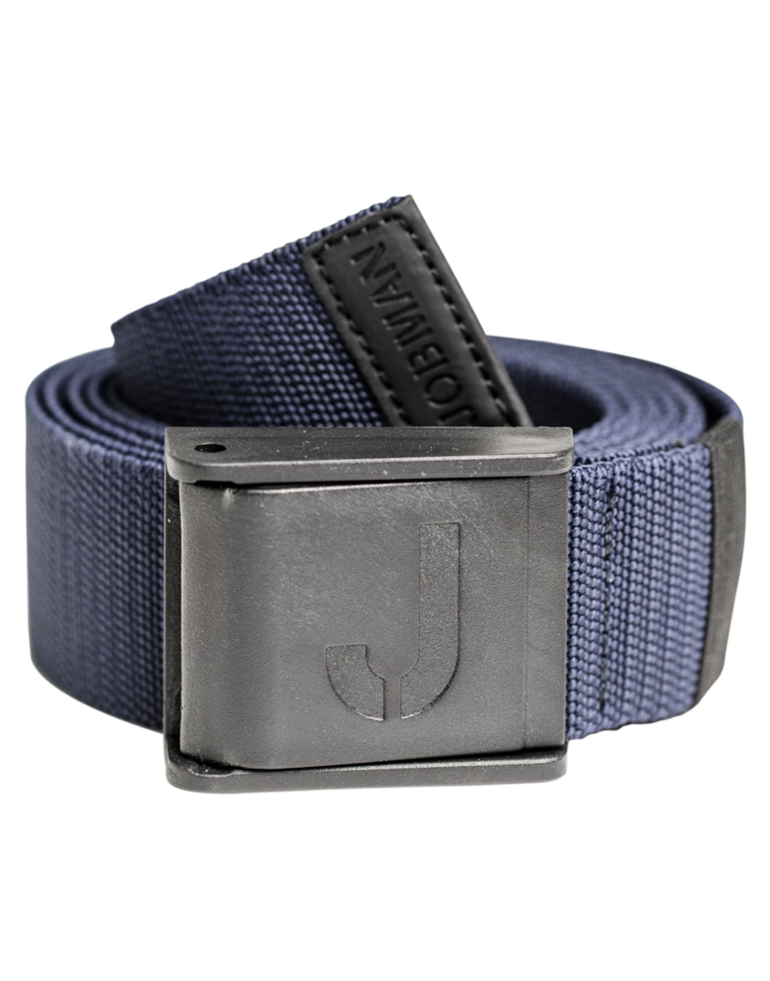 Jobman Stretch Belt &quot;No Scratch&quot; 120cm JM9282 - Navy O S - Customisable Belts