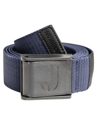 Jobman Stretch Belt &quot;No Scratch&quot; 120cm JM9282 - Navy O S - Customisable Belts