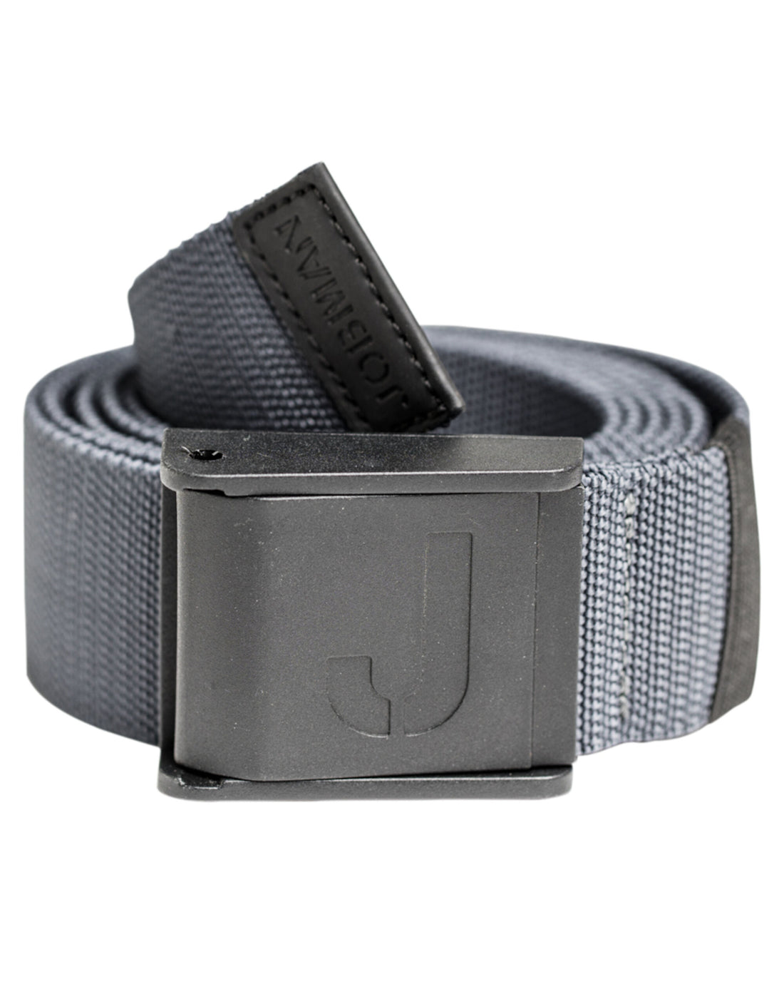Jobman Stretch Belt &quot;No Scratch&quot; 120cm JM9282 - Dark Grey O S - Customisable Belts