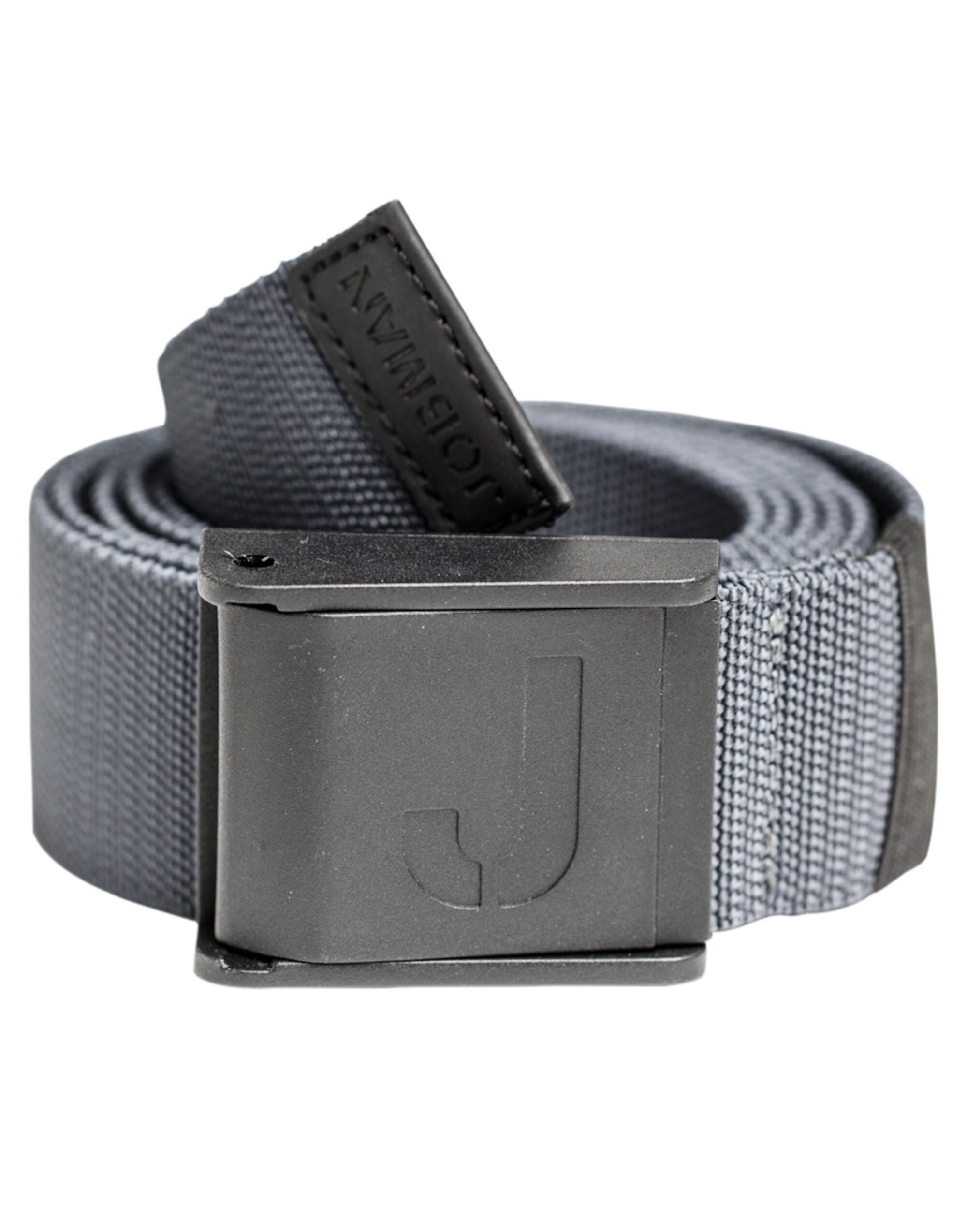 Jobman Stretch Belt &quot;No Scratch&quot; 120cm JM9282 - Dark Grey O S - Customisable Belts