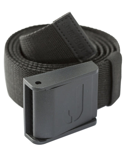 Jobman Stretch Belt &quot;No Scratch&quot; 120cm JM9282 - Black O S - Customisable Belts
